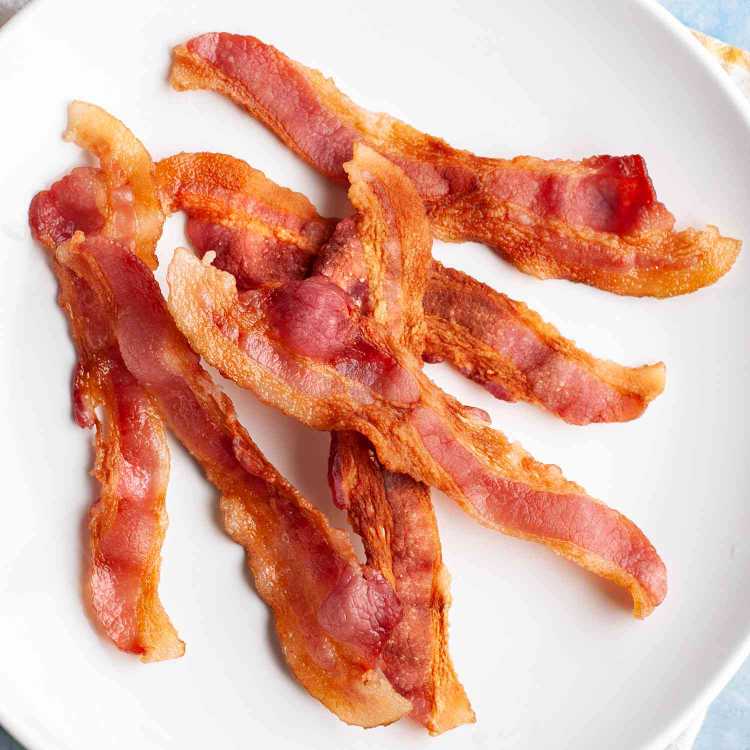 bacon on a mf plate